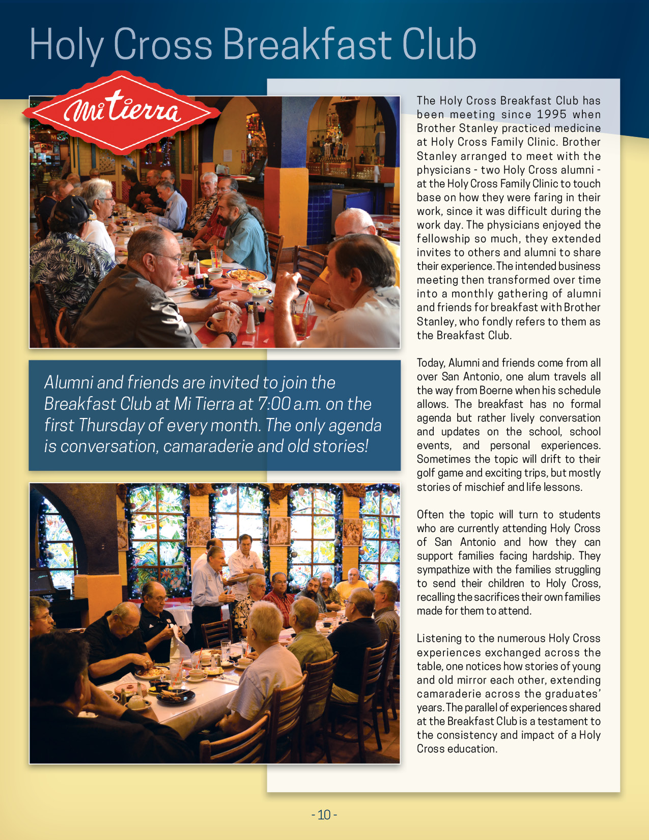Holy Cross of San Antonio Annual Report 2014-2015
